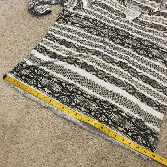Olsen Europe Reptile Scale Print Tuckwork Jersey Tunic Top - Picture 13 of 15
